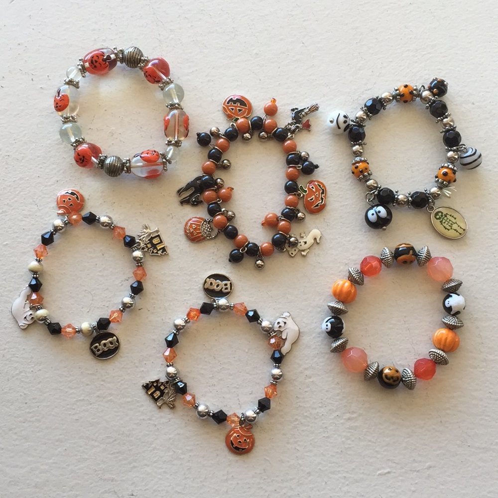 Bundle Lot of Halloween Charm Bracelets